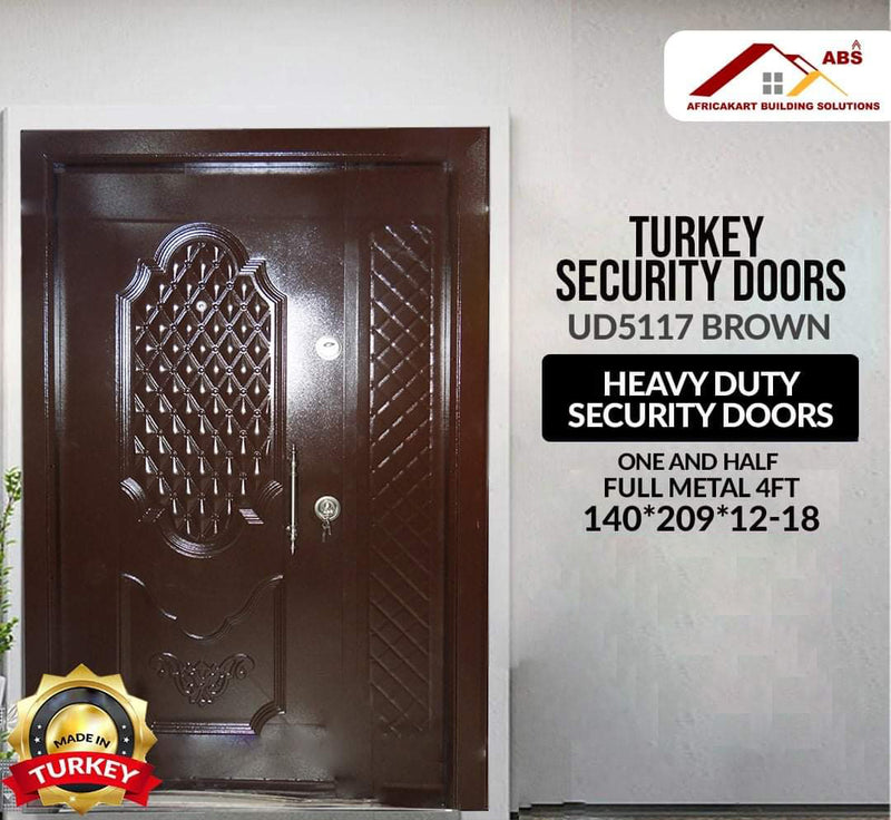 Brown Heavy Duty  Security Door UD5117 4ft