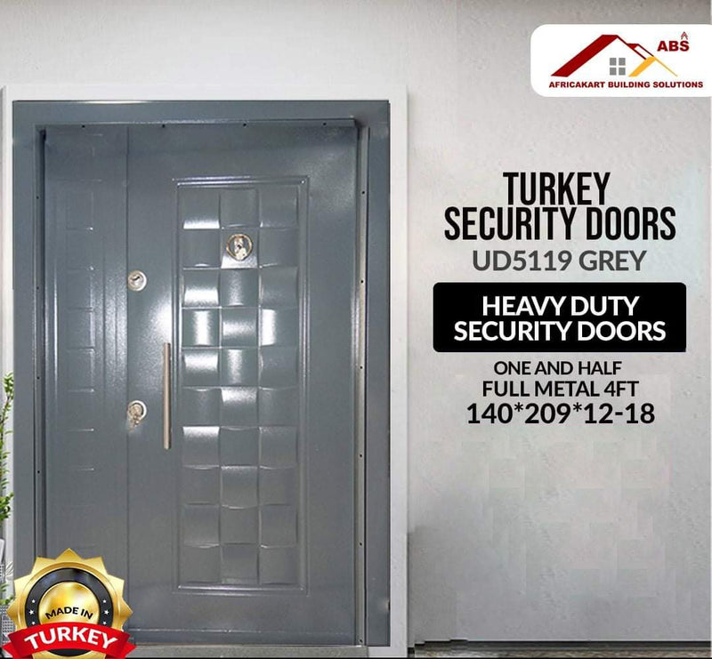 Grey Heavy Duty  Security Door UD5119 4ft