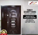 Brown Heavy Duty  Security Door UD5120 4ft