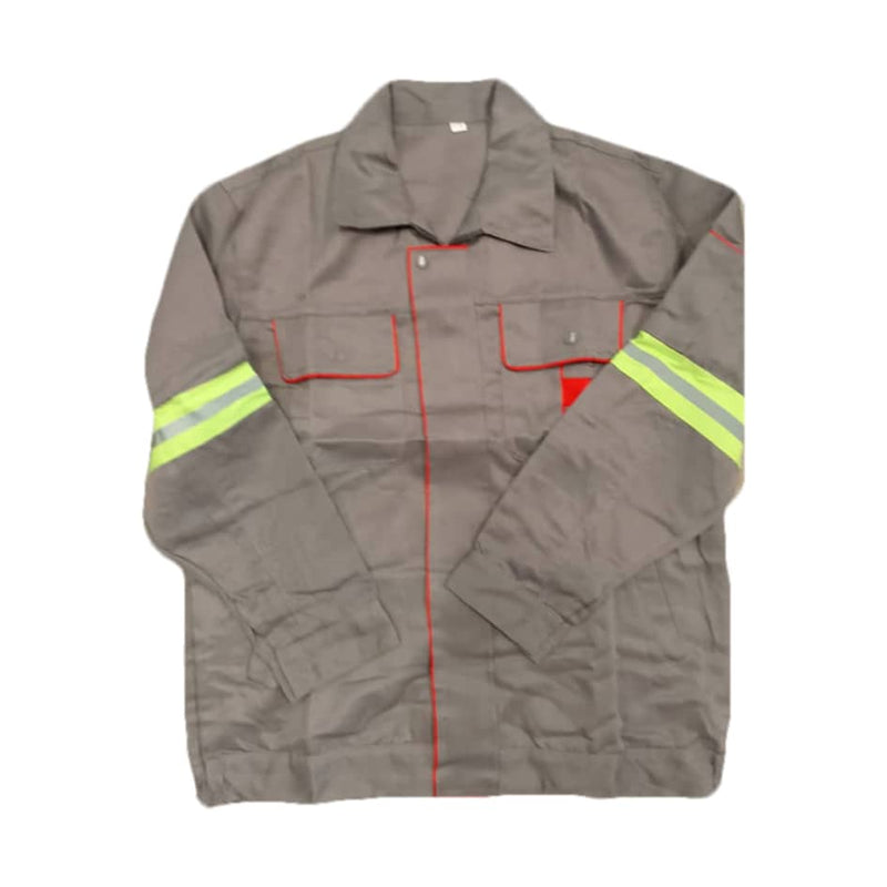 GREY COVERALLS WITH ORANGE STRIPSS(T&D)