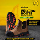 SAFETOE PULL-ON BOOT (BROWN NUBUCK)