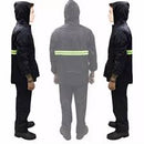 RAINCOAT TOP AND DOWN (WHITE AND RED PATTERN)