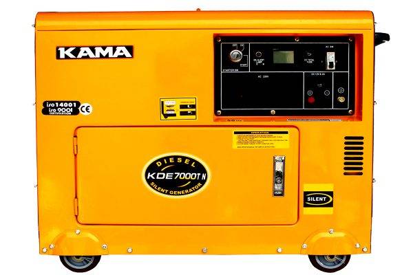 Kama Diesel Generator 6.5KVA 1Phase Digital Board KDE8600T